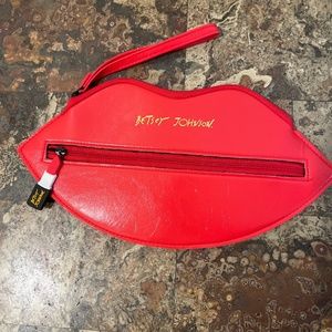 Betsy Johnson wristlet bag